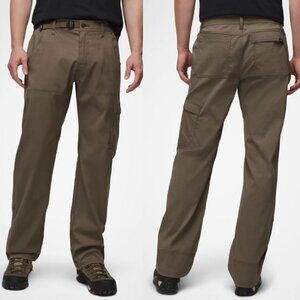 PrAna Brown Stretch Adjustable Belt Zion Pant L x 32L
